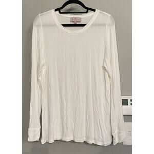 Laurie Felt‎ Top Ribbed Long Sleeve Pullover Shirt Womens M